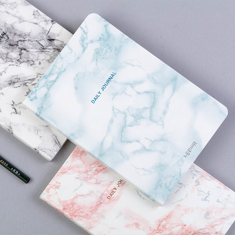 "Texture View" Hard Cover Daily Planner Agenda Beautiful Journal Diary Notebook Notepad Stationery