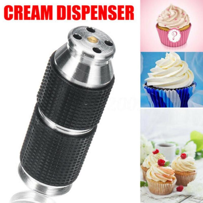 Whipped Cream Cracker Dispenser Portable Mini Rubber Grip Safe Gas Canister Dispenser Whipping Cream