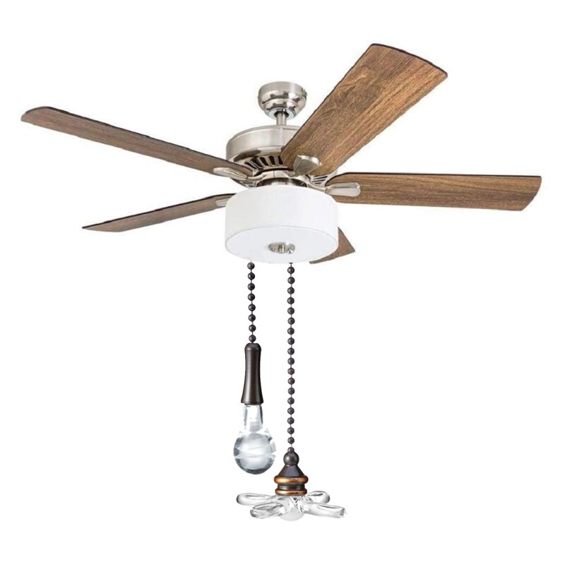 2 pcs Lamp Pull Chains Ceiling Fan Light Pull Chain Connector Home Wedding Decor 95AC