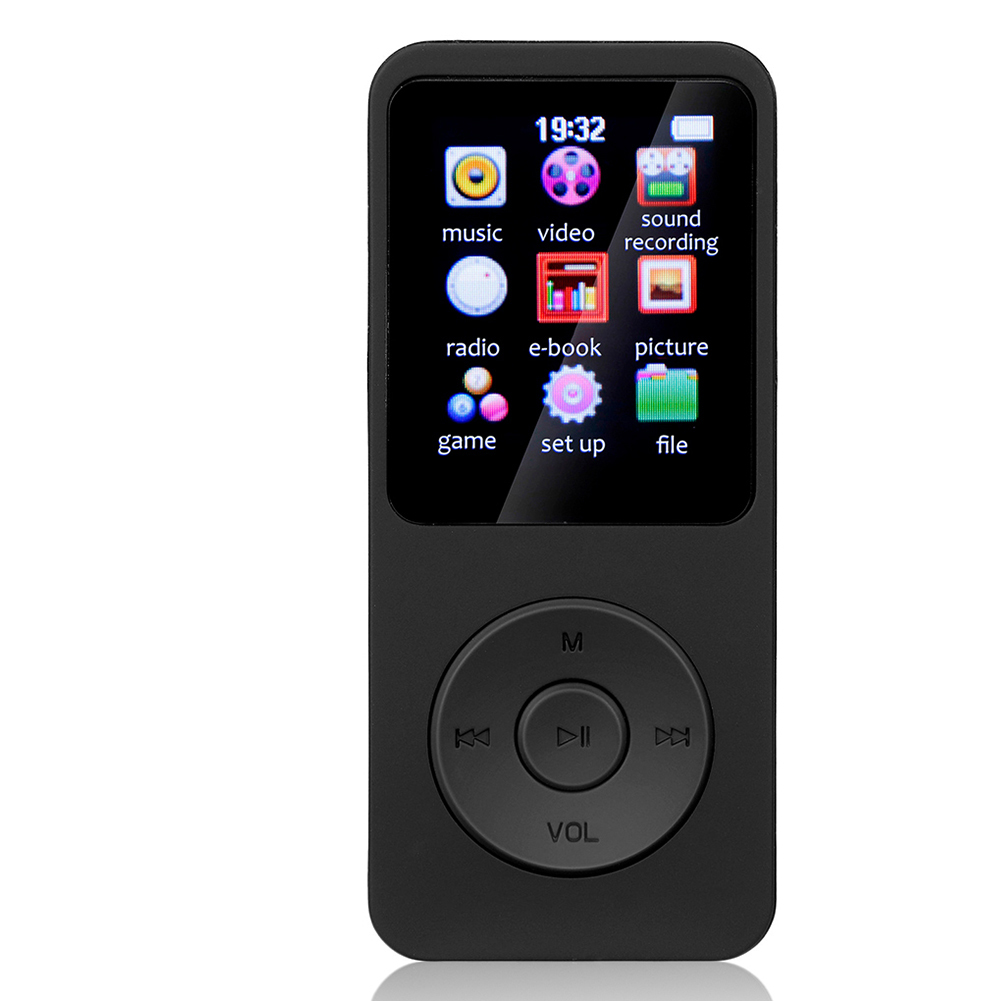 1,8-calowy odtwarzacz MP3 typu C Przenośny odtwarzacz muzyczny Bluetooth 5.0 Obsługa e-booków Nagrywanie sportowe Radio FM dla dzieci Sport: WHITE