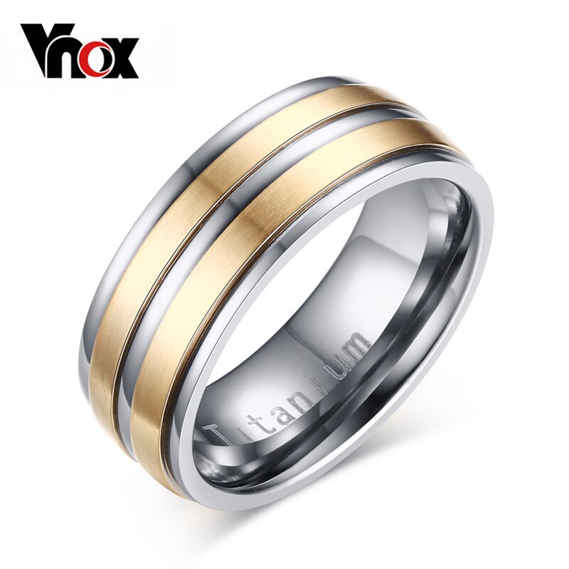 Vnox de Carbure de Titane Hommes Anneau De Mariage Anneaux 8mm USA Taille Gravé "Titanium"
