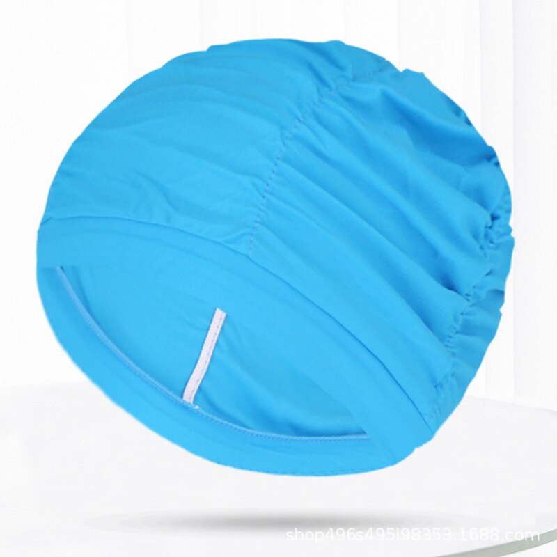 1Pc Hoge Elastische Badmuts Mannen Vrouwen Gratis Grootte Solid Bloemen Gedrukt Lange Haar Sport Zwemmen Zwembad Hoed Nylon tulband: 06