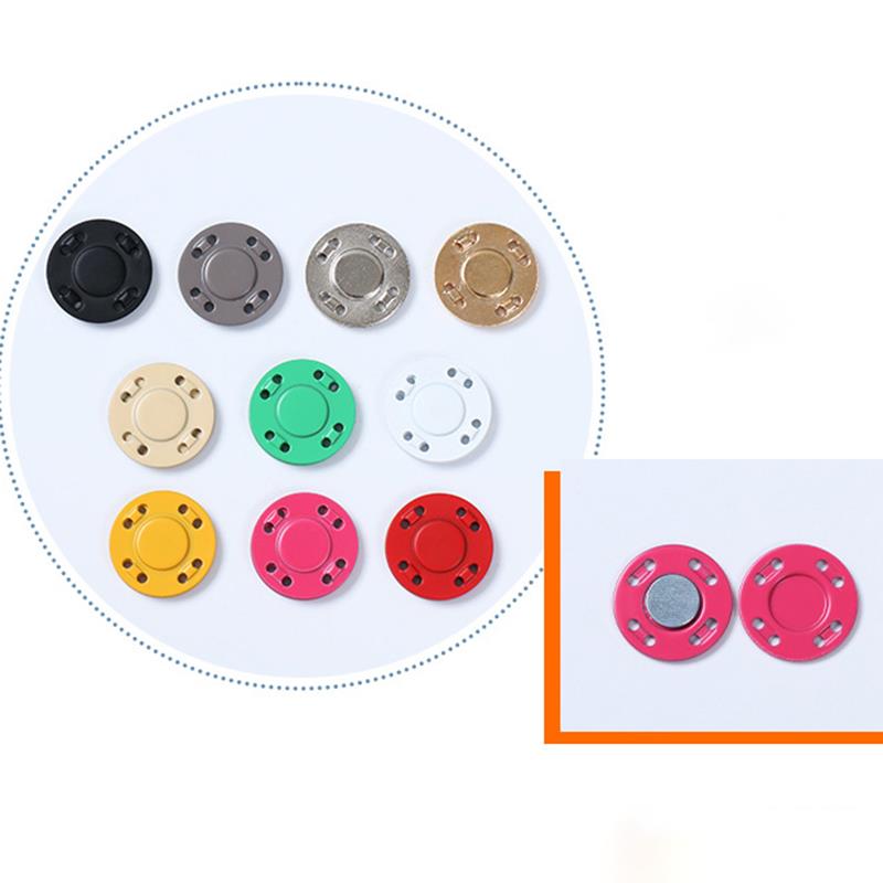 A pair Magnet Buttons Sewing Supplies Magnetic Clothing Invisible Magnet Buttons Metal Buttons Handmade DIY Clothing Decoration