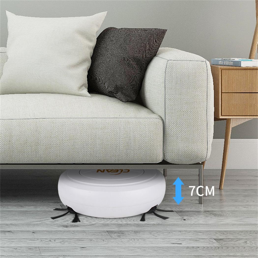 3 in 1 Smart Sweeping Robot Wiping Mopping Machine Sweeper Dry White Wet Vacuum 3.7V USB 400ml 3W Cleaner: Default Title