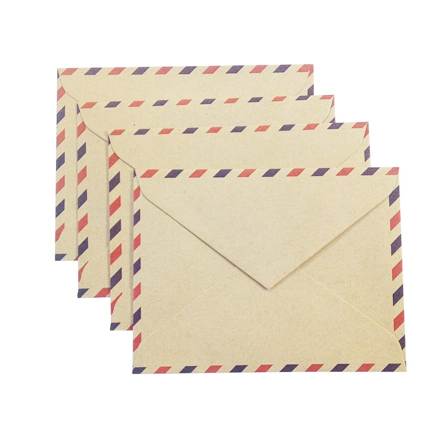 10 Pcs/lot Mini Retro British Style Travel Envelop Kraft Paper Envelopes For Mini Postcard Small Greeting Sobres Invitacion