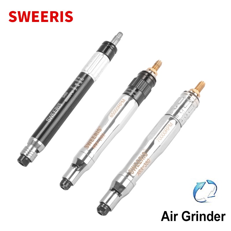 SWEERIS Air Grinder Air Lapper 585/ARA-260/ARA-380 Air Lappers Pneumatic Tools Polishing Deburring Sculpture