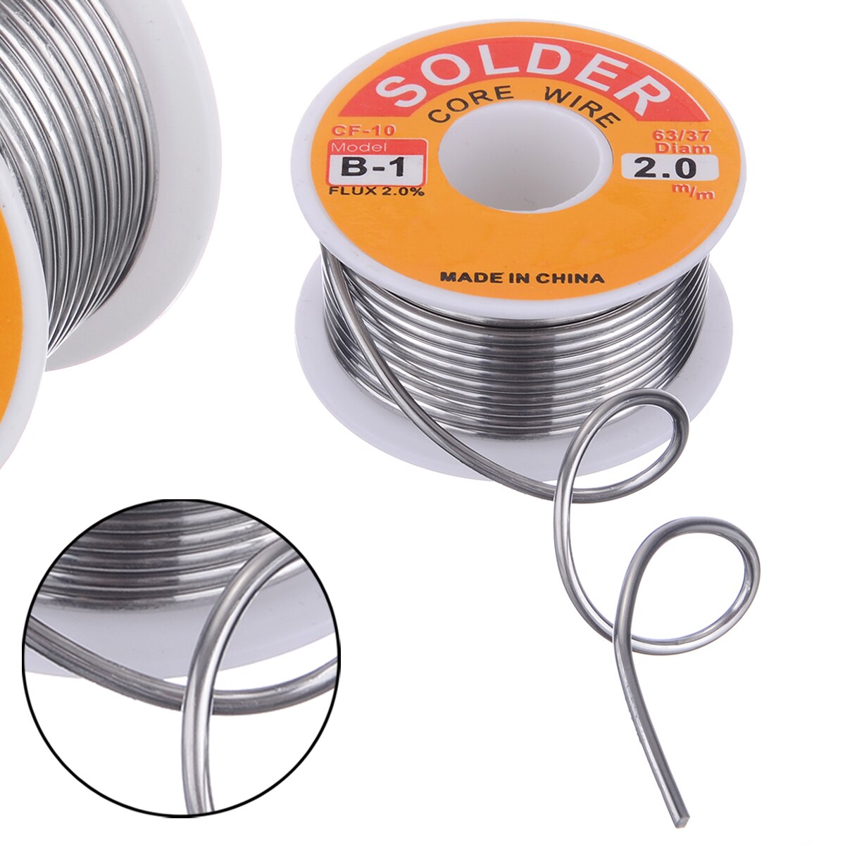 63/37 zinn Blei Solder Draht Kolophonium Kern Schweißen Eisen Draht Rolle rolle 0,5mm-2,0mm 50g/100g Für Löten Zubehör