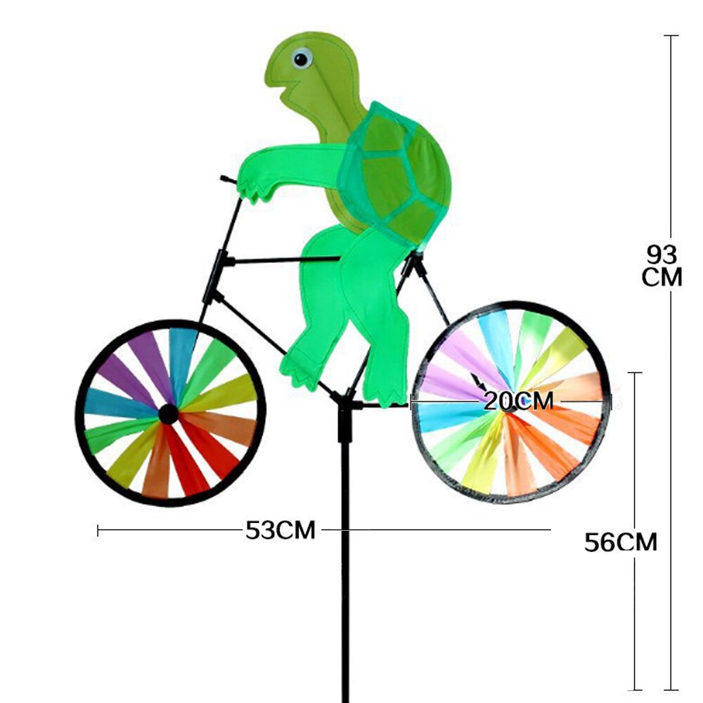 Pinwheel Plastic Garden Beautiful Color Random Yard Outdoor Windmill 3D