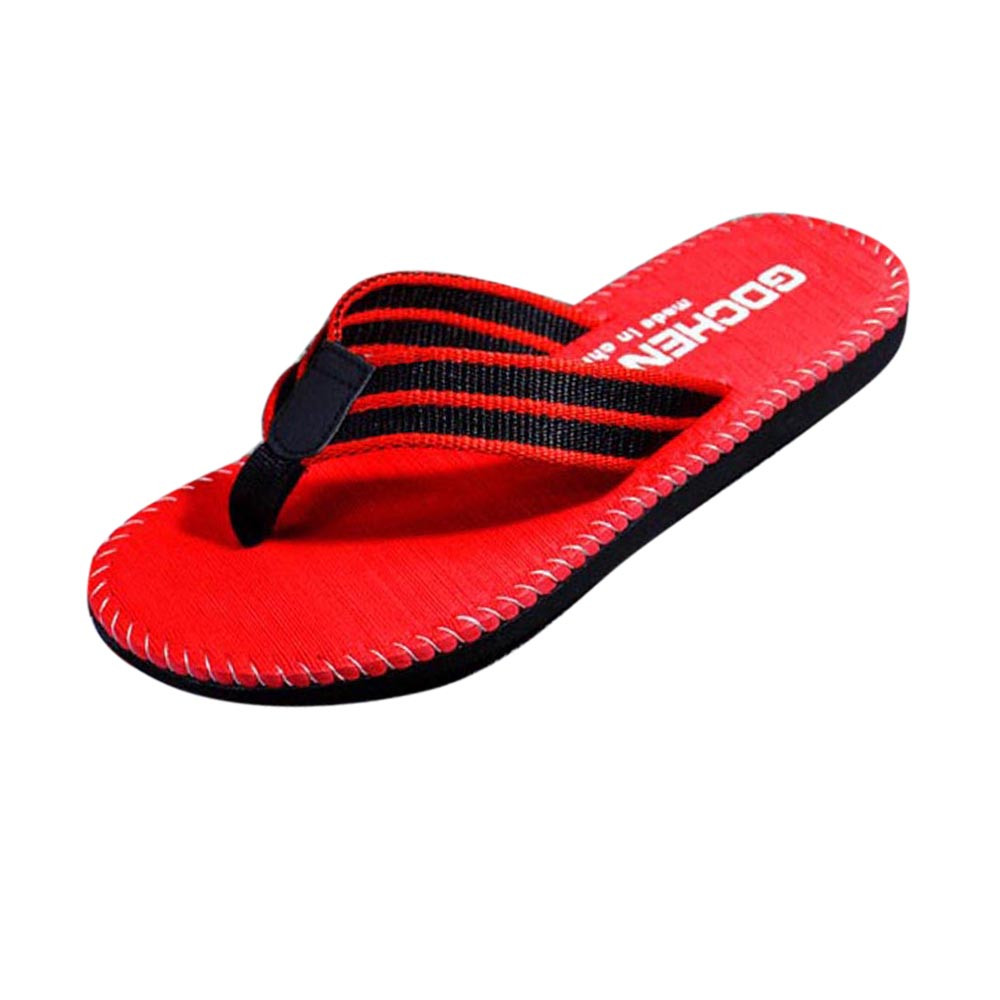 JAYCOSIN tongs femmes pantoufles été coin Peep orteil décontracté chaussures à plate-forme compensée dames sandales chaussures de plage femme sandales 12: RD / 44