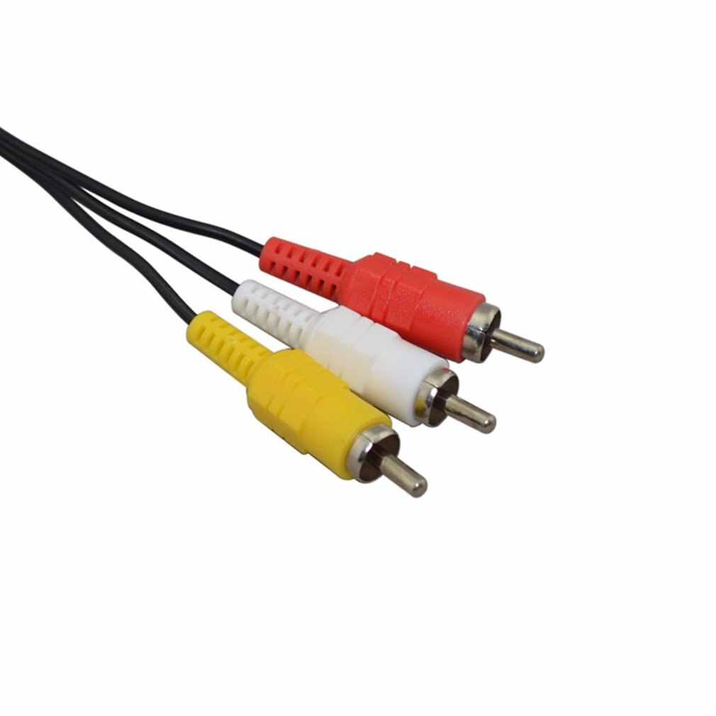 1.5M Scart To 3 RCA Scart Audio Video TV/DVD Male Cable Lead Switch Composite Cable Durable PVC Jacket