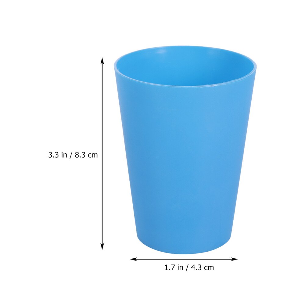 15pcs Colorful Plastic Cups Home Beverage Drinking Cup Reusable Party Tableware and Party Supplies 101-200ml (Random Col