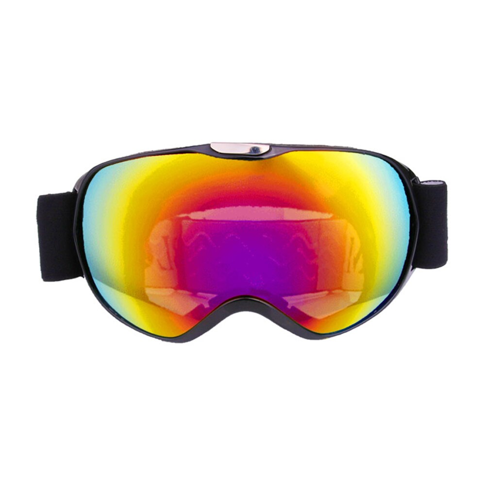 Ski Goggles Children Skiing Glasses Winter Goggles Kids Snowboard Goggles Glasses UV400 Protection Snow Anti-fog Double Ski Mask: Black
