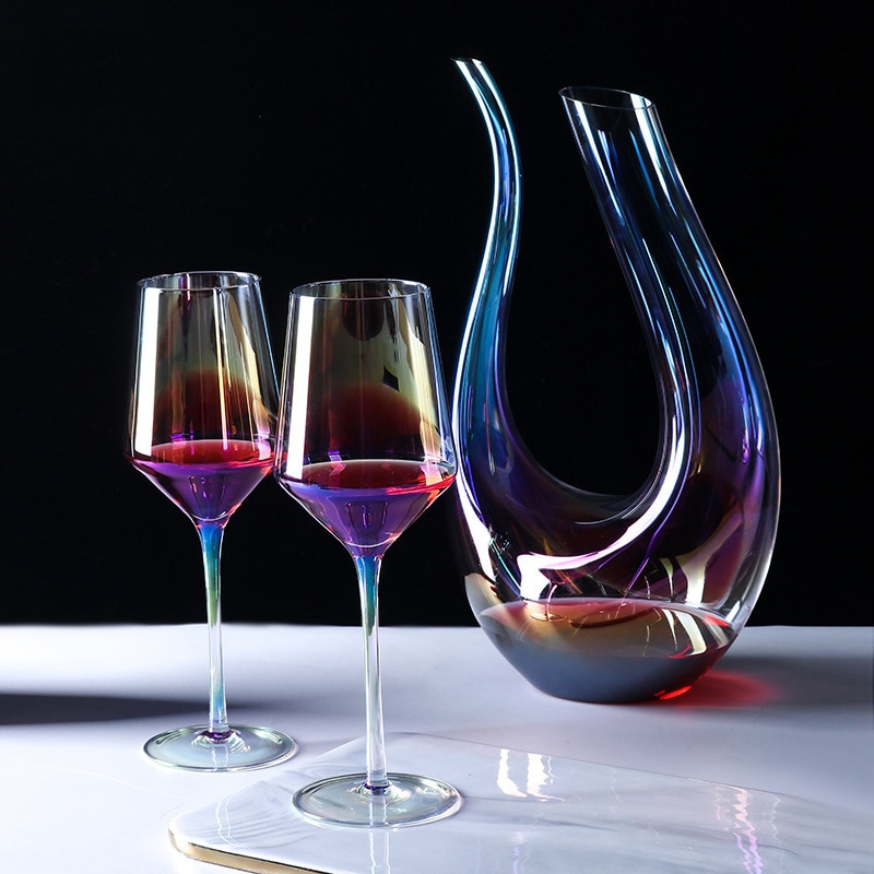 Europese Stijl Luxe Rode Wijn Crystal Glas Decanter Set Bar Creatieve Whisky Schenker Home Kaarslicht Diner Wijn Set