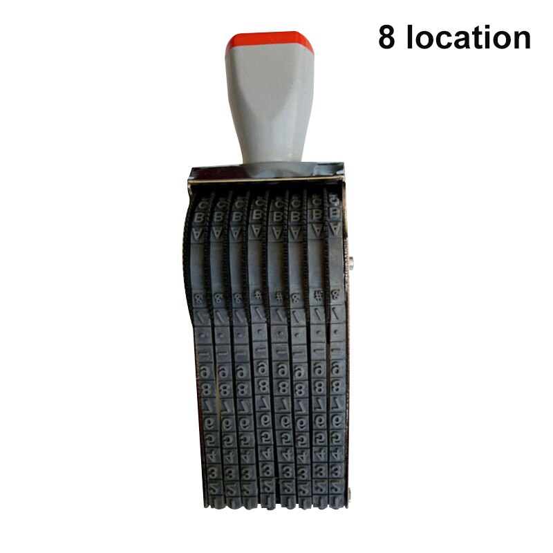 Multipurpose Rolling Stamp 8 Digits Letter Number Emboss DIY Stamper DOM668: 8 digits