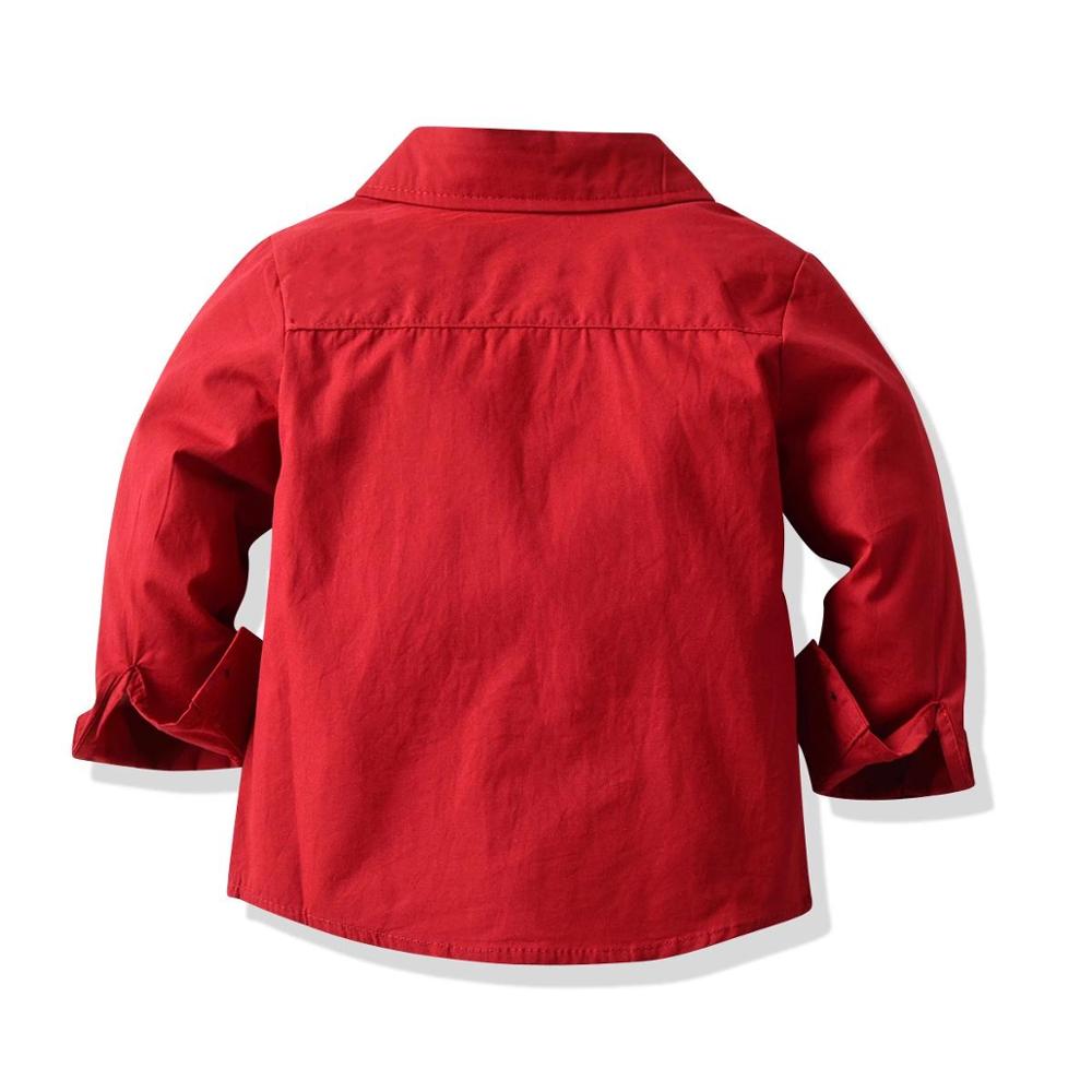 Ropa navideña de 2 piezas para niño, traje de primavera para niño, traje de lazo de cuadros para caballero, conjunto de de ceremonia de apertura para bebé