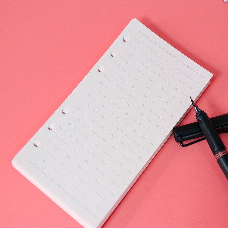 40 Vellen A6 Ring Notebook Insert Vullingen 6 Gaten Losse Blad Papers Spiraal Dagboek Planner Lege Innerlijke Core School Kantoor levert