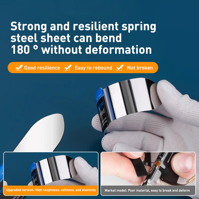 Metall bändverktyg för handöppning flexibel stålkofot för iphone ipad ipod mobiltelefon surfplatta demonteringsverktyg för reparation