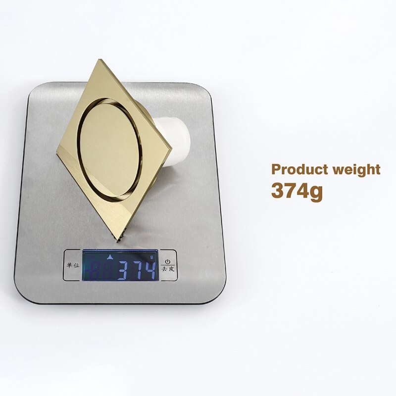 Luxury Solid Brass Floor Drain Square Anti-Odor Floor Drain Bathroom Kitchen Balcony Bathtub Drain Shower Drain Shower Room Drai