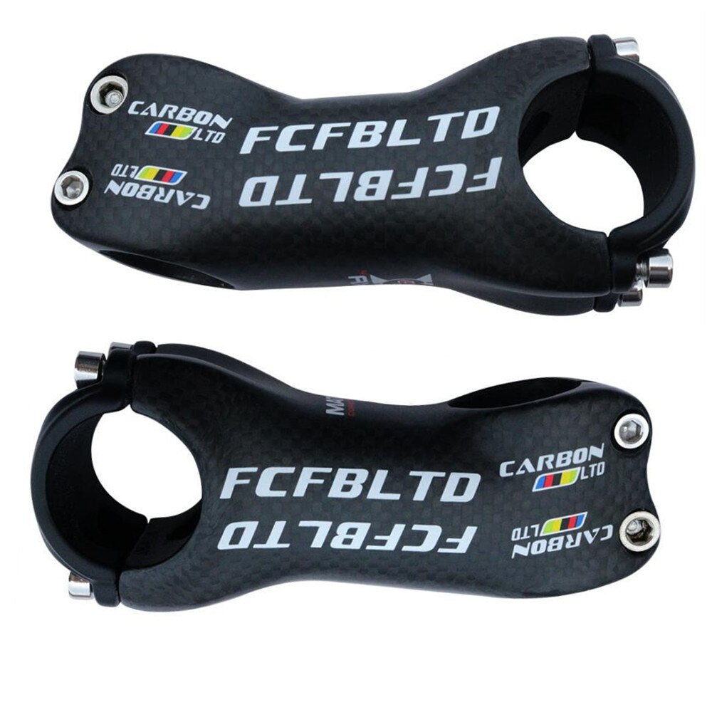 FCFB 3 K Carbon Fiber MTB Fiets Stuurpen 31.8 MM Carbon Racefiets Stuurpen Fietsen Stuur 6/17 Graden 80 90 100 110 120 130 MM