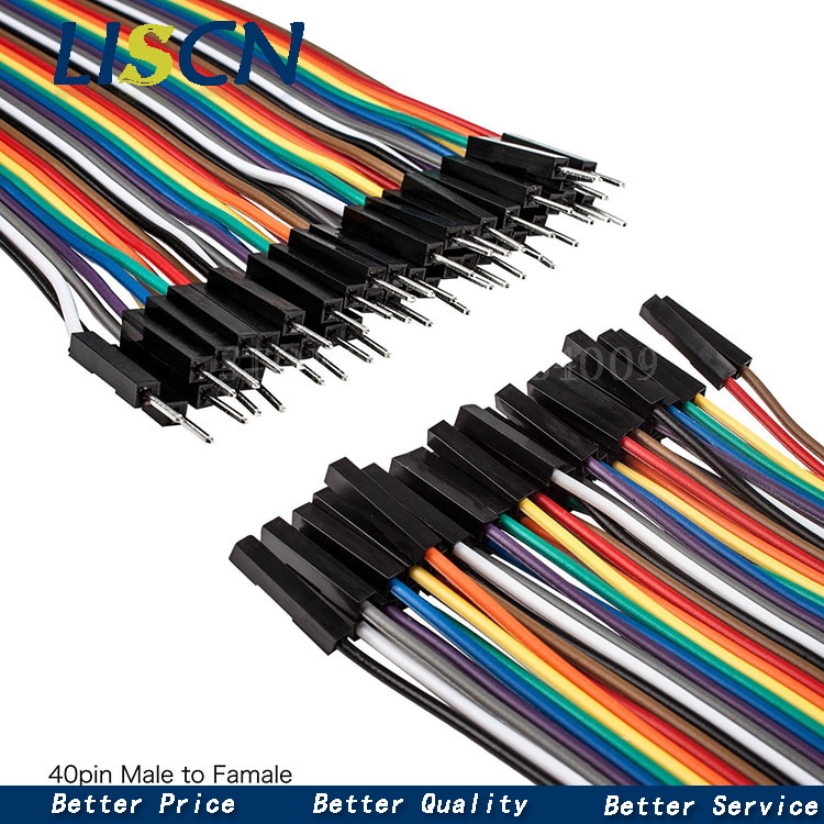 Cable Dupont de línea macho a macho + hembra y hembra a hembra, 40 Pines, 10CM, 120 Uds., para KIT de bricolaje Arduino