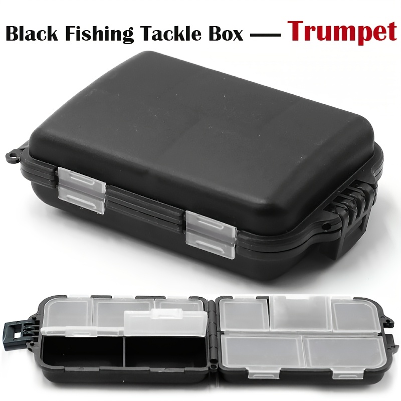 TAKBAS 1PC Small Fishing Tackle Box, Plastic Portable Organizer, Hooks Lure Baits Storage Box Containers For Storing Swivels Jig: Burgundy