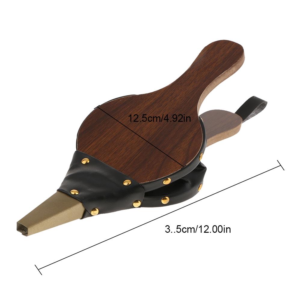 Håndbølge træ mini pejs blæser traditionel ild lampe camping grill komfur skorsten ild pit pejs tilbehør