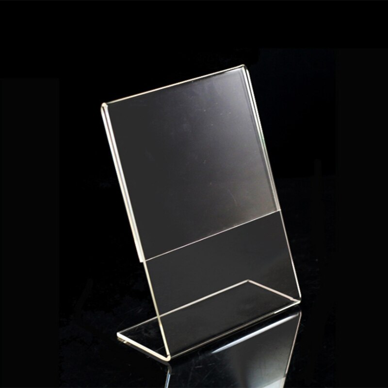 Acrylic Transparent Business Card Holder A6 Desk Holder Storage Card 1.5mm Business Card Paper Display Holder 1Pcs