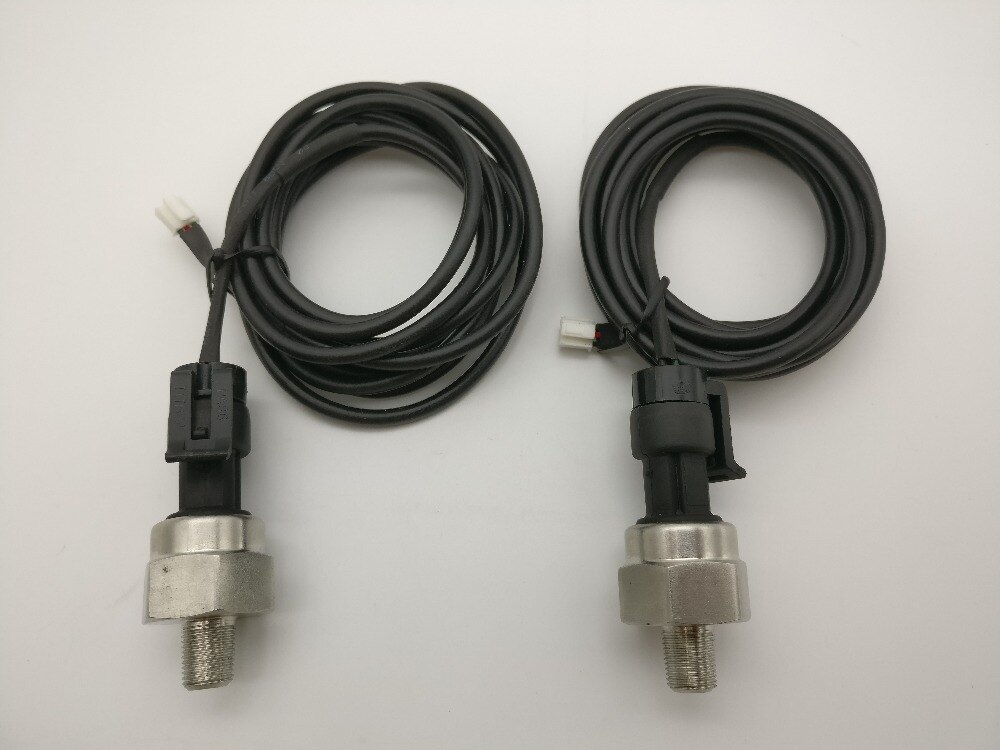 52mm Dual Air Pressure Gauge RED LED air suspension Air ride gauge with 2pieces 1/8NPT electrical sensors