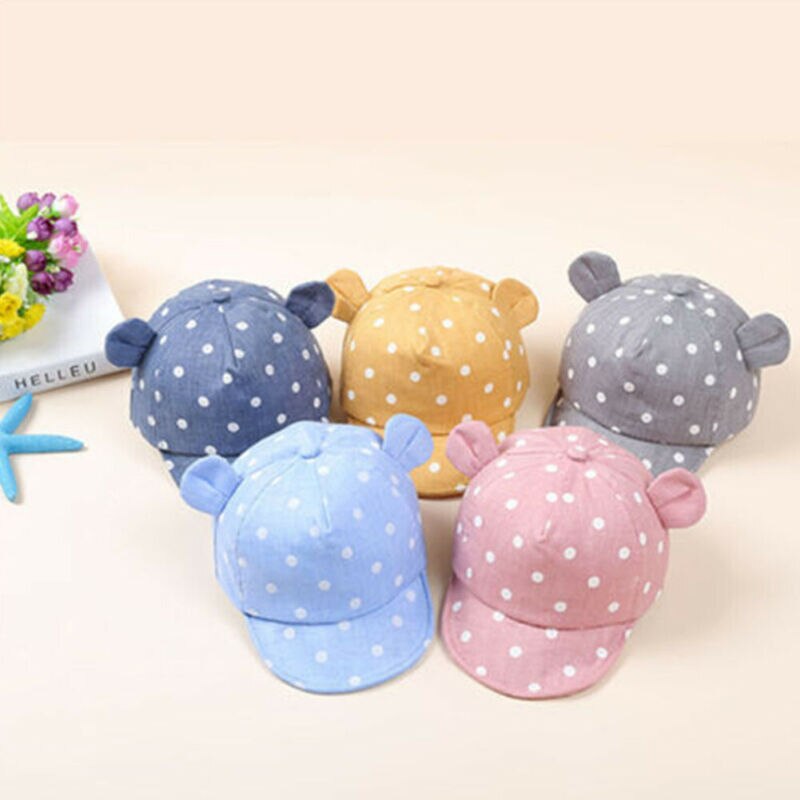 Barn baby pojke toddler nyfödd solhatt basker sommar baseball hatt keps huva