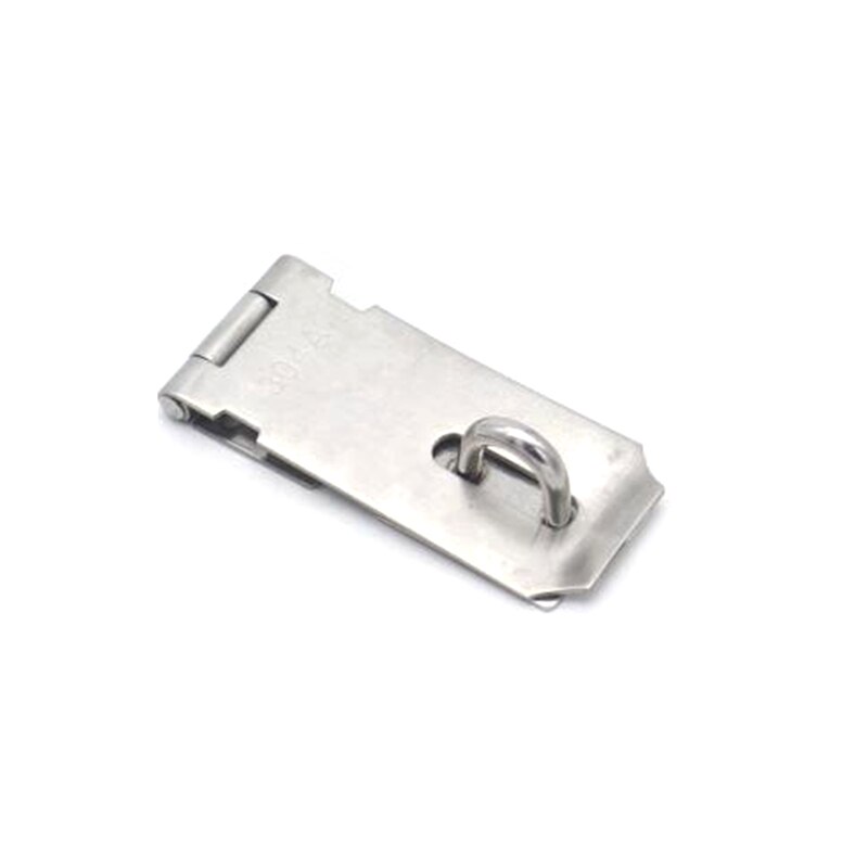 Hasp And Staple Gate Door Shed Latch Lock For Padlock Stainless-steel Durable: 3 inch