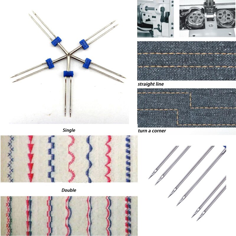 Agujas para máquinas de coser dobles, 9/3 Uds., 2,0/90 3,0/90 4,0/90, la mayoría de las máquinas de coser del hogar