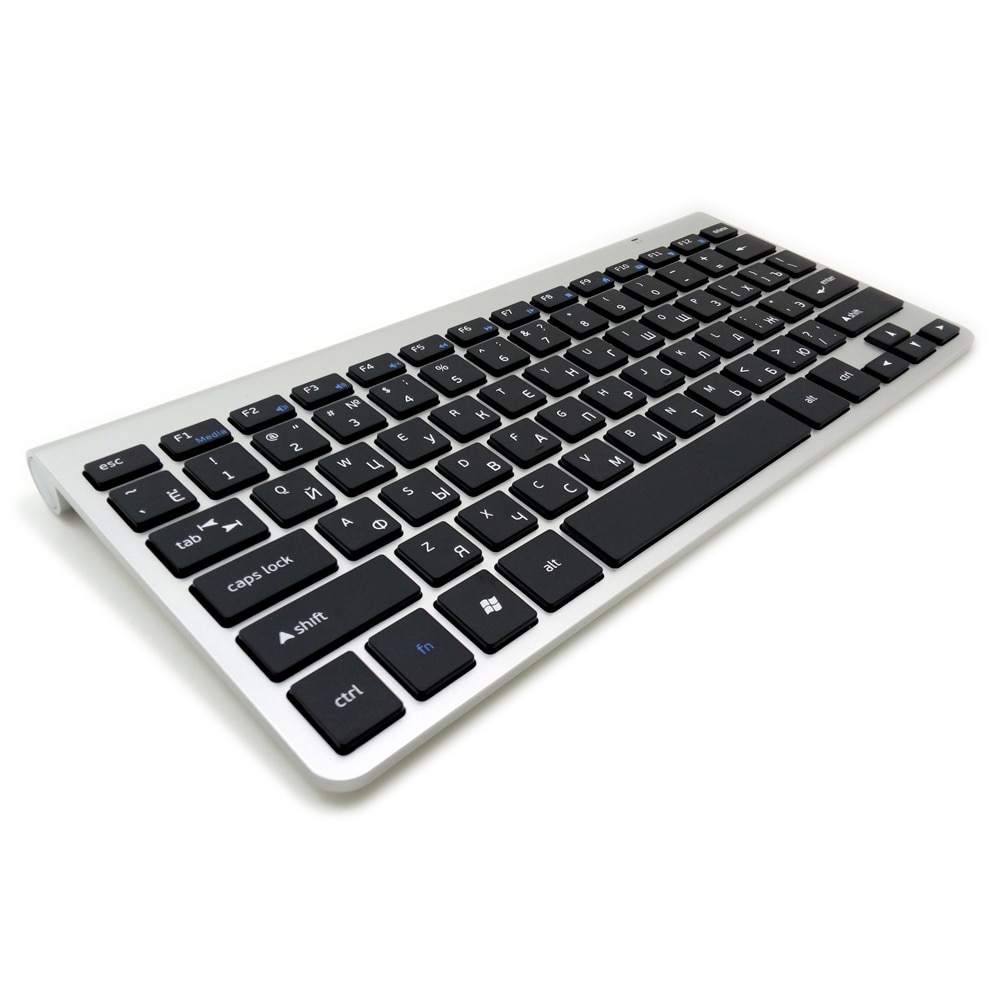 Slim Mini USB Wireless Keyboard Small Computer Wireless Keyboards Compact External Keyboard for Laptop Tablet Windows Desktop PC