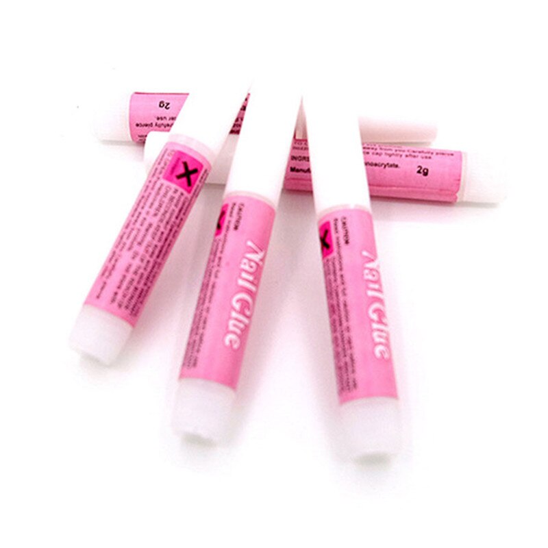 Pegamento para uñas postizas, accesorios de extensión de uñas postizas, 10 unids/set por juego