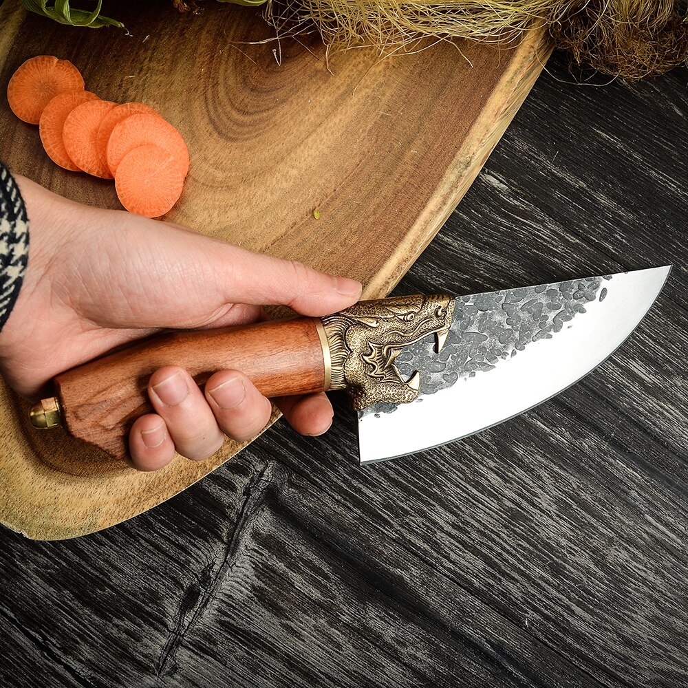 Damast Molybdeen Vanadium Staal 6.5 Inch Hakmes Keukenmes Japanse Staal Chef Messen Pro Slicer Met Pu Cover