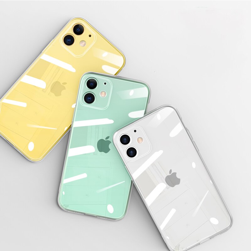 Ultra cienka szczupła przezroczysta miękka obudowa telefonu dla iPhone 6 6s 7 8 Plus 5 5s SE 2020 iPhone 11 12 Pro X XR XS Max Capa przezroczysta okładka