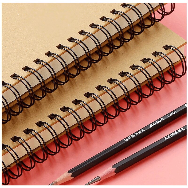 8K 16K Sketchbook Thicken Kraft Paper Notebook Sketch Painting Diary Journal Student watercolor Note Pad Book Memo