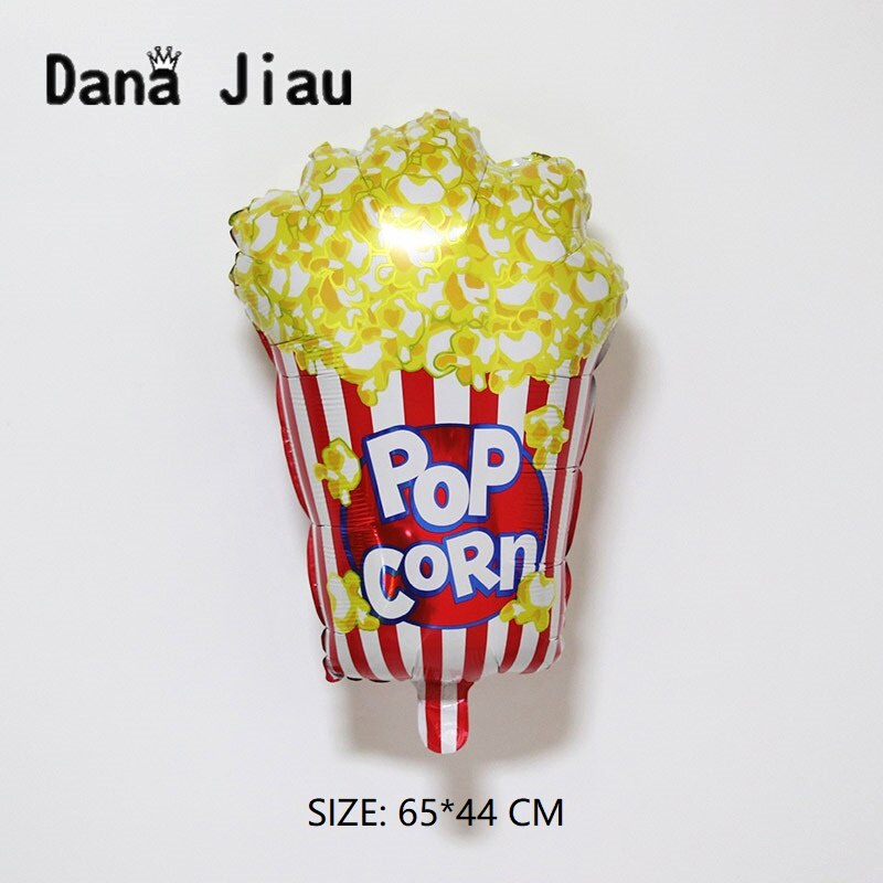 Stor hamburg is popcorn kage doughnut pizza mad ballon fødselsdagsfest dekoration kagebutik oppustelige balloner