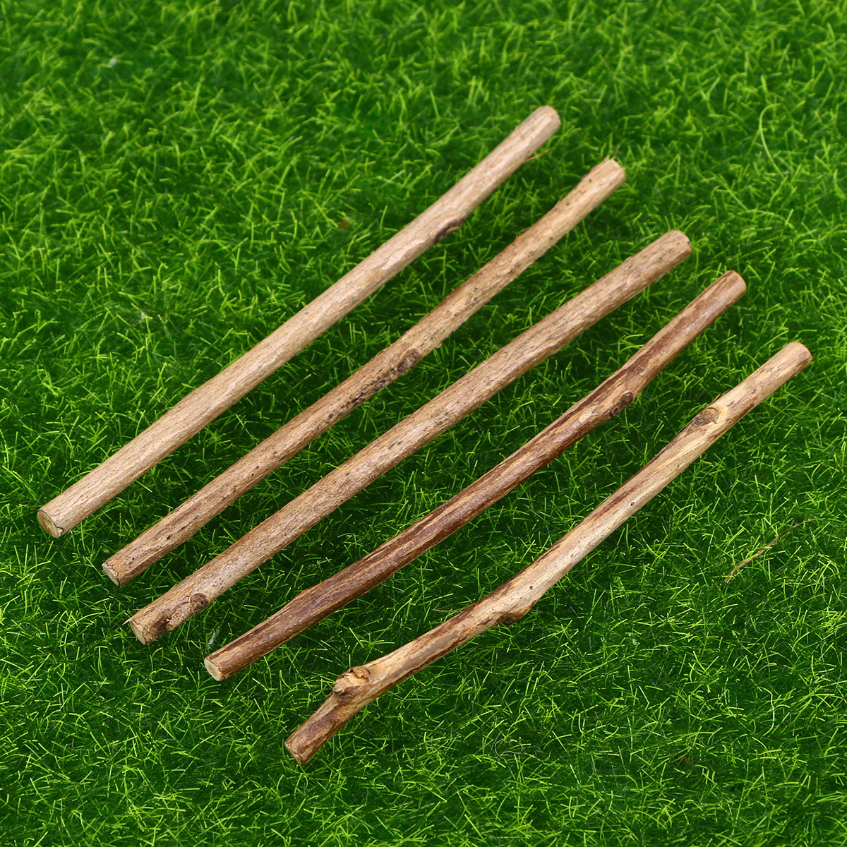 100pcs 10CM Long 0.3-0.5CM In Diameter Wood Log Sticks For DIY Crafts Photo Props Wood Color DIY Hand Painting Photography Props