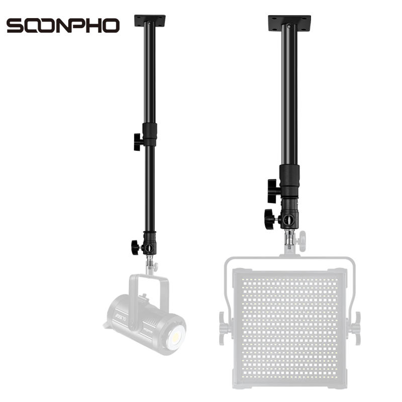 Photo Studio Light Stand Ceiling Overhead support system 67cm/26.3in 2Sections lighting holder steadycam steadicam