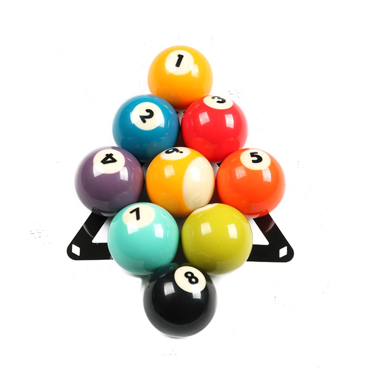 6 pièces/ensemble 9 et 10 boule magique billard balle Rack positionnement billard Table billard queue accessoire noir