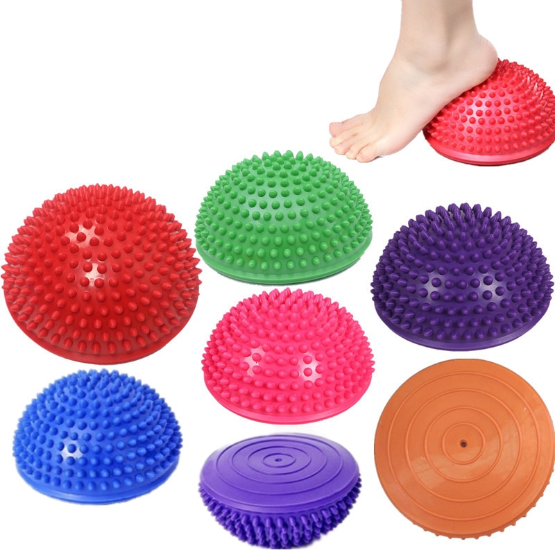 Yoga Half Ball Physical Fitness Appliance Exercise balance Ball Point Massage Stepping Stones Bosu Balance Pods GYM Yoga Pilates
