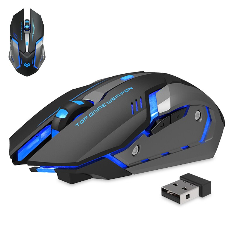 Wireless Optical Mouse Wireless Usb Mouse Notebook Mouse Cute Computer Mouse Bluetooth Mouse Mute Mouse: Black