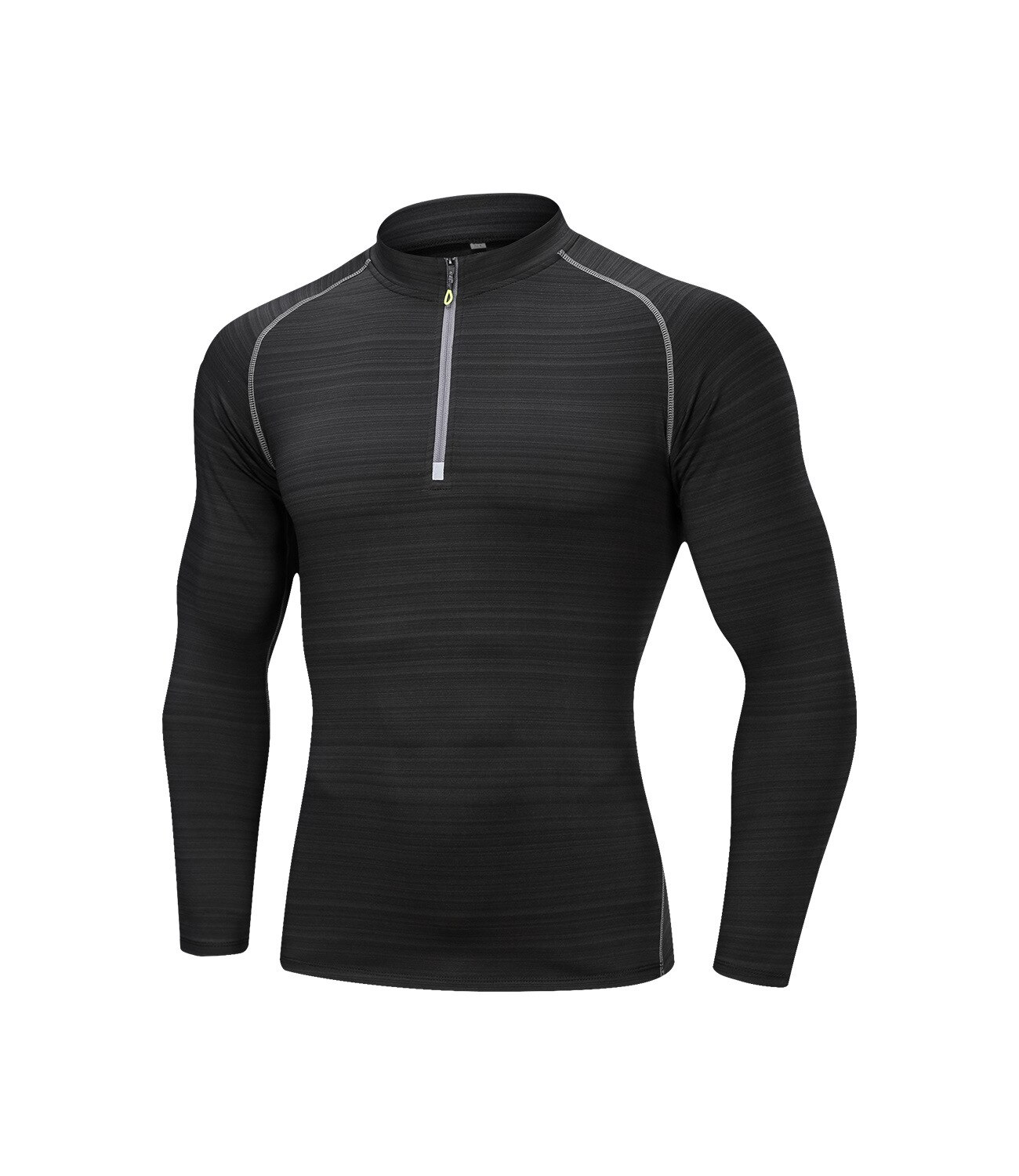 Camisetas con capas Base de Ciclismo de secado rápido para Hombre Ropa Deportiva de manga larga para hombre ropa deportiva para correr al aire libre: Black / 4XL