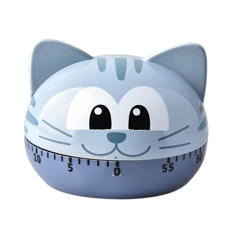 Mechanical Kitchen Timer 60-Minute Wind Up Dial 360° Rotating Cooking Timer: Blue
