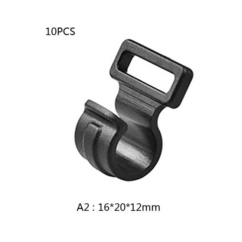 10 st tältkrok c form utomhus klättring camping tält stång plast krok markis markis tält inre hängare klipp tält tillbehör: A2