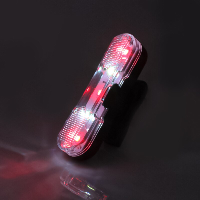 Bicycle light Bicycle tail light USB rechargeable flashlight front light rear light lanternRear light bike high visibility: Red and white