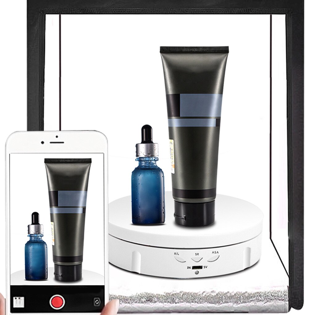 Display Table Rotating Photography Stand Electric Load Plastic Mini Turntable for Jewelry Show