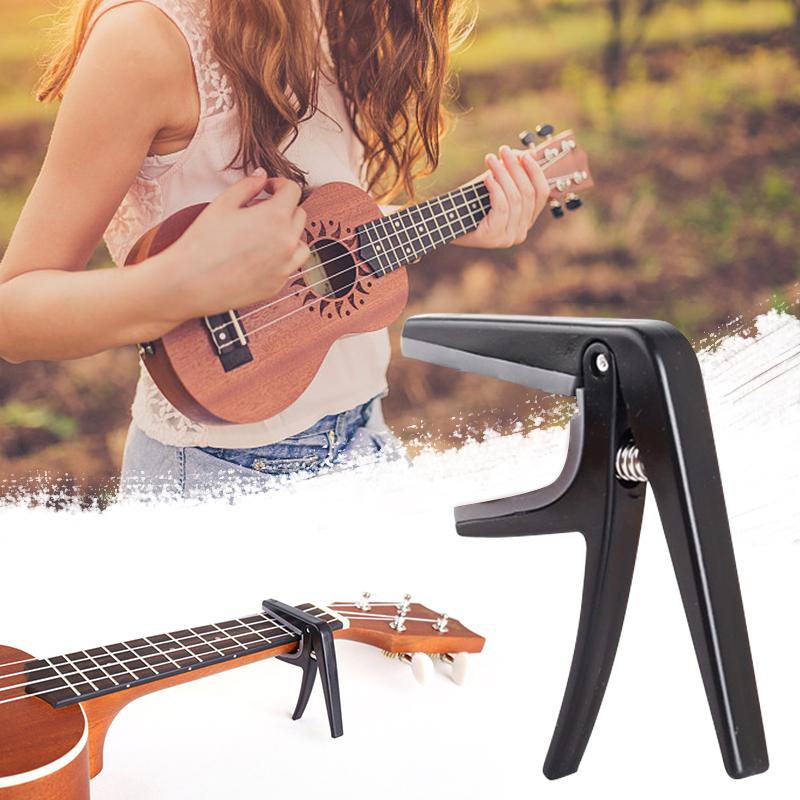 Ukulele capo 4 strenge hawaii guitar capoer enkelthånds hurtigskift ukelele capo guitar dele & tilbehør