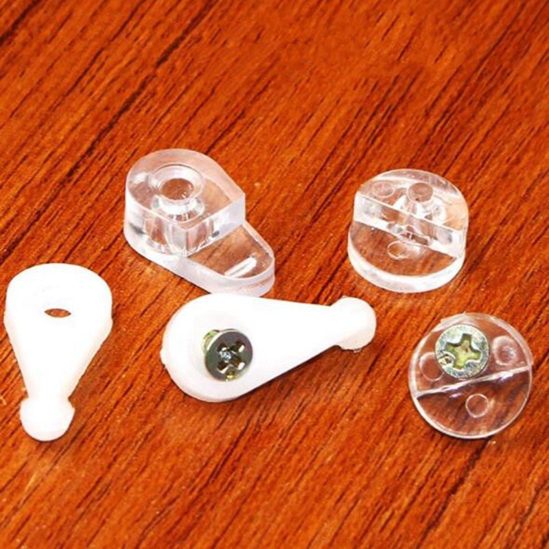 100Pcs Screen Panel Retainer Furniture Clamp Screw Glass Mirror Corner Buckle Hardware Fittings Glass Clip AAA0927