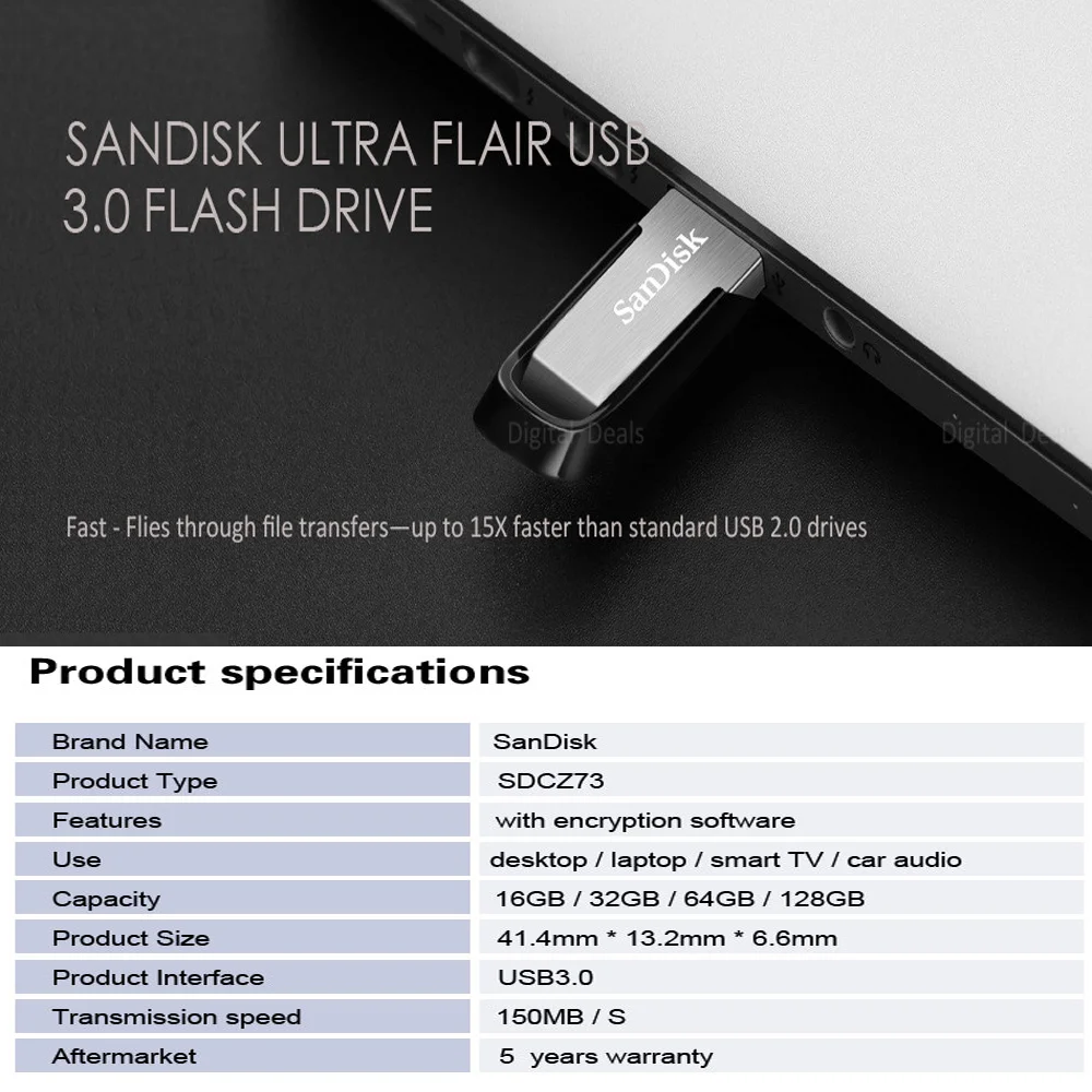 Oryginalny pendrive sandisk usb 3.0 32gb 64bg 128gb 256gb metalowy pendrive  cz73 urządzenie pamięci 512gb usb do komputera